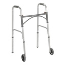 Folding Junior Walker, Two Button with 5" Wheels