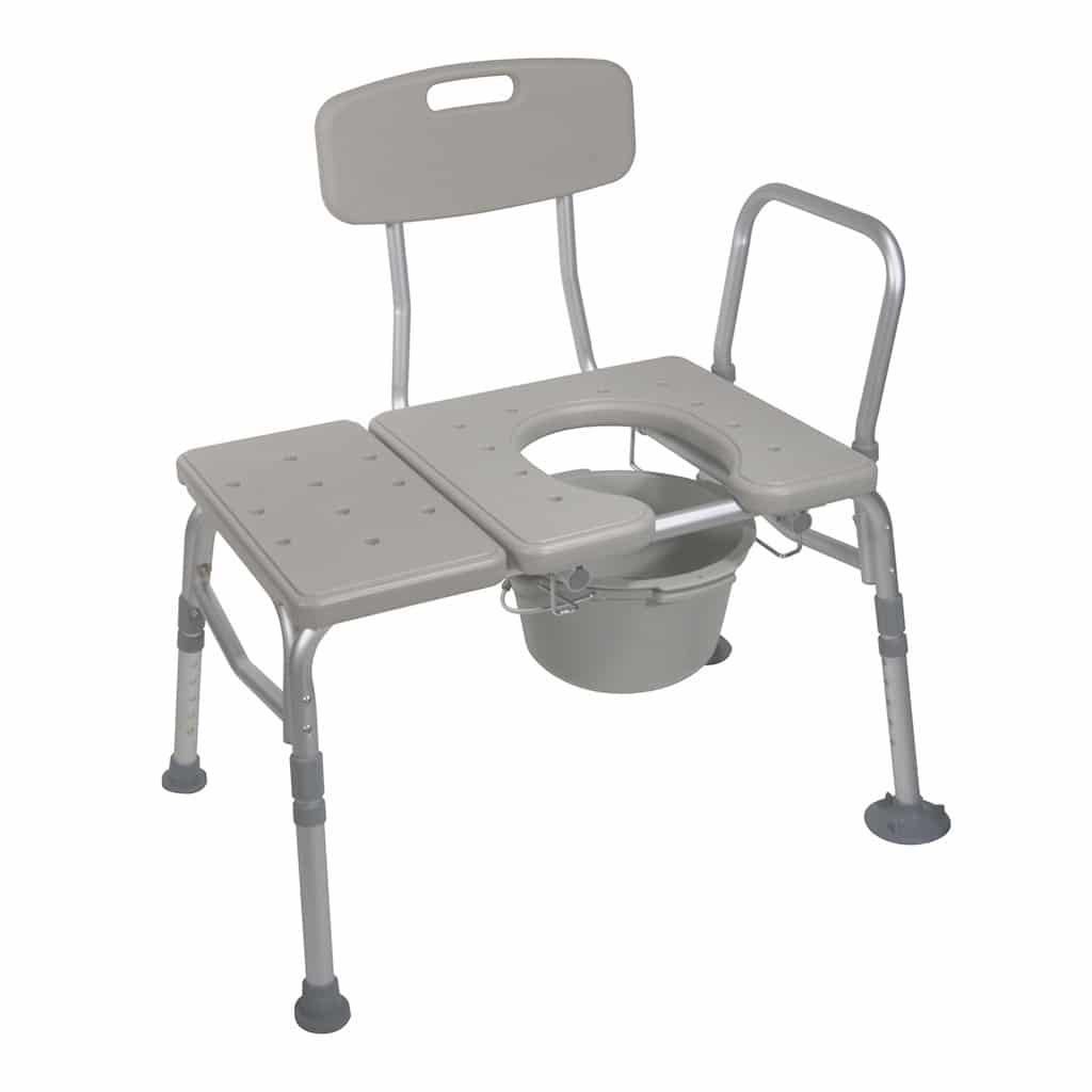 [12011KDC-1] Drive Medical Combination Transfer Bench/Commode 12011KDC-1
