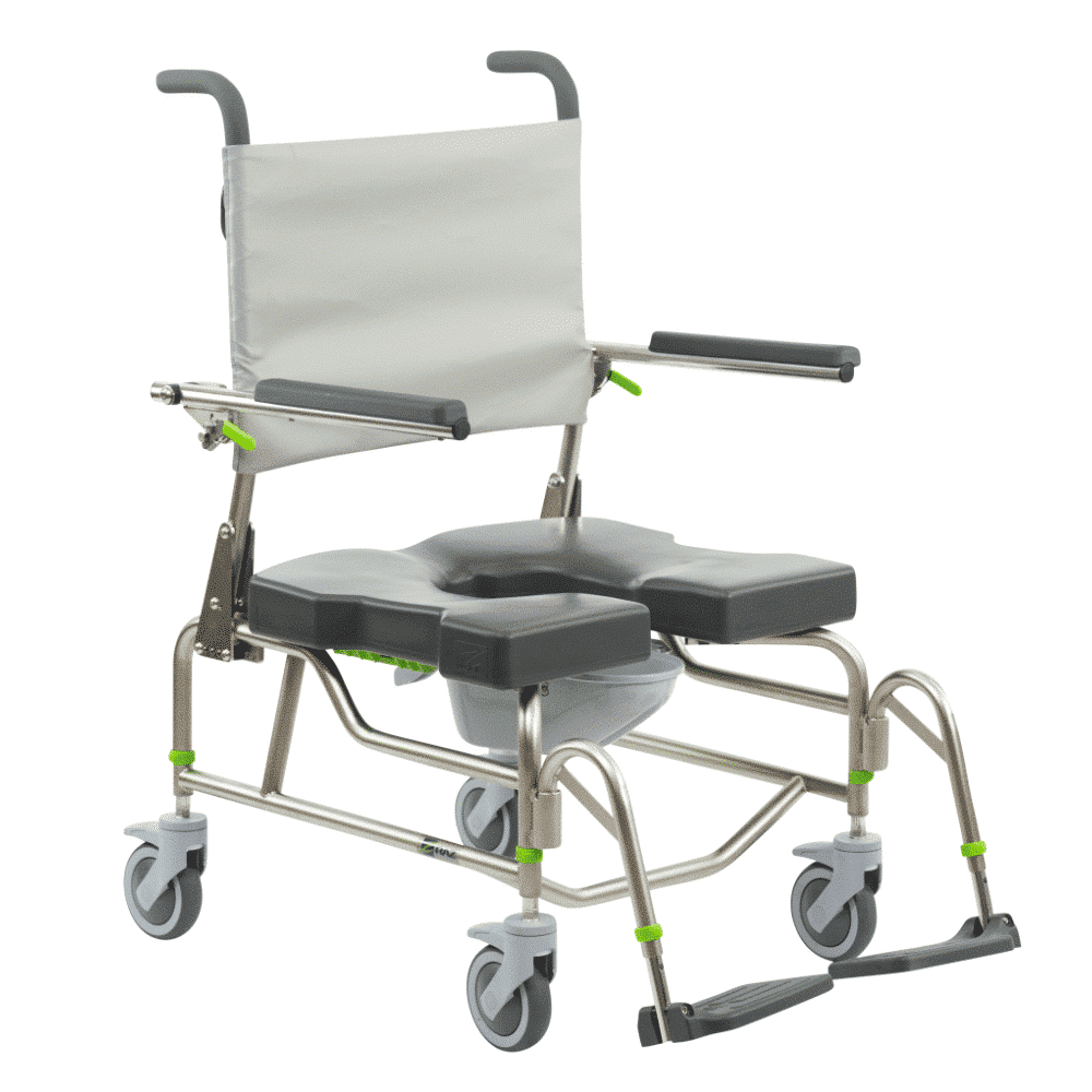 [RAZ-AP600] Raz AP600 Shower Commode - Attendant Propelled