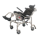 Maple Leaf Tilt Commode - Stainless Steel – Attendant Propelled