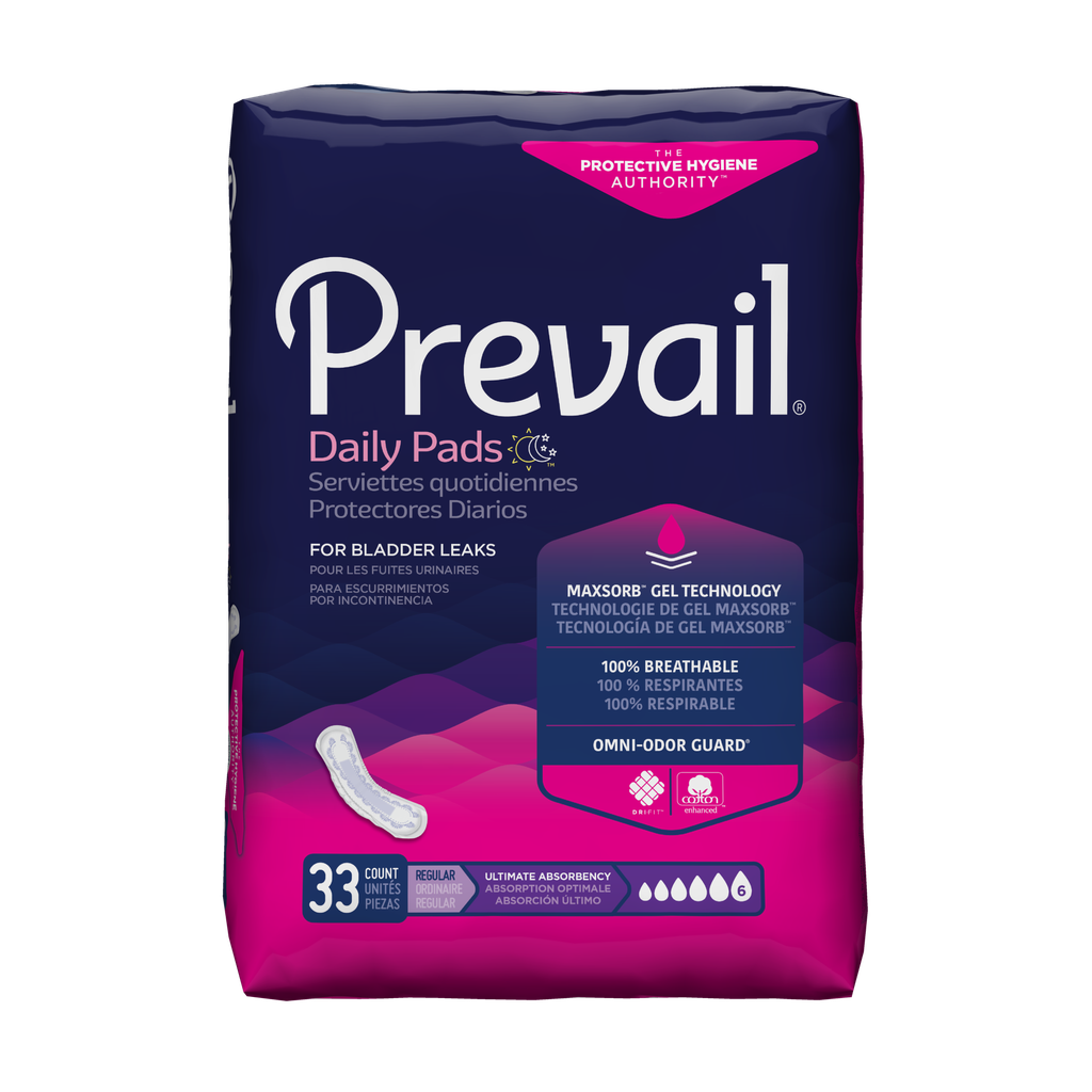 [090891600793] Prevail Daily Pads Ultimate Absorbency Regular