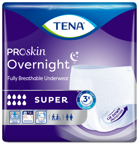 [72325] Tena Overnight Super Protective Underwear (Large)