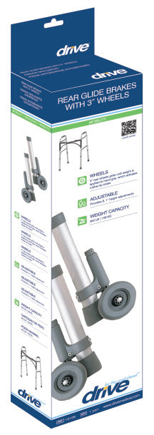 [822383100104] Drive Medical Rear Glide Walker Brakes
