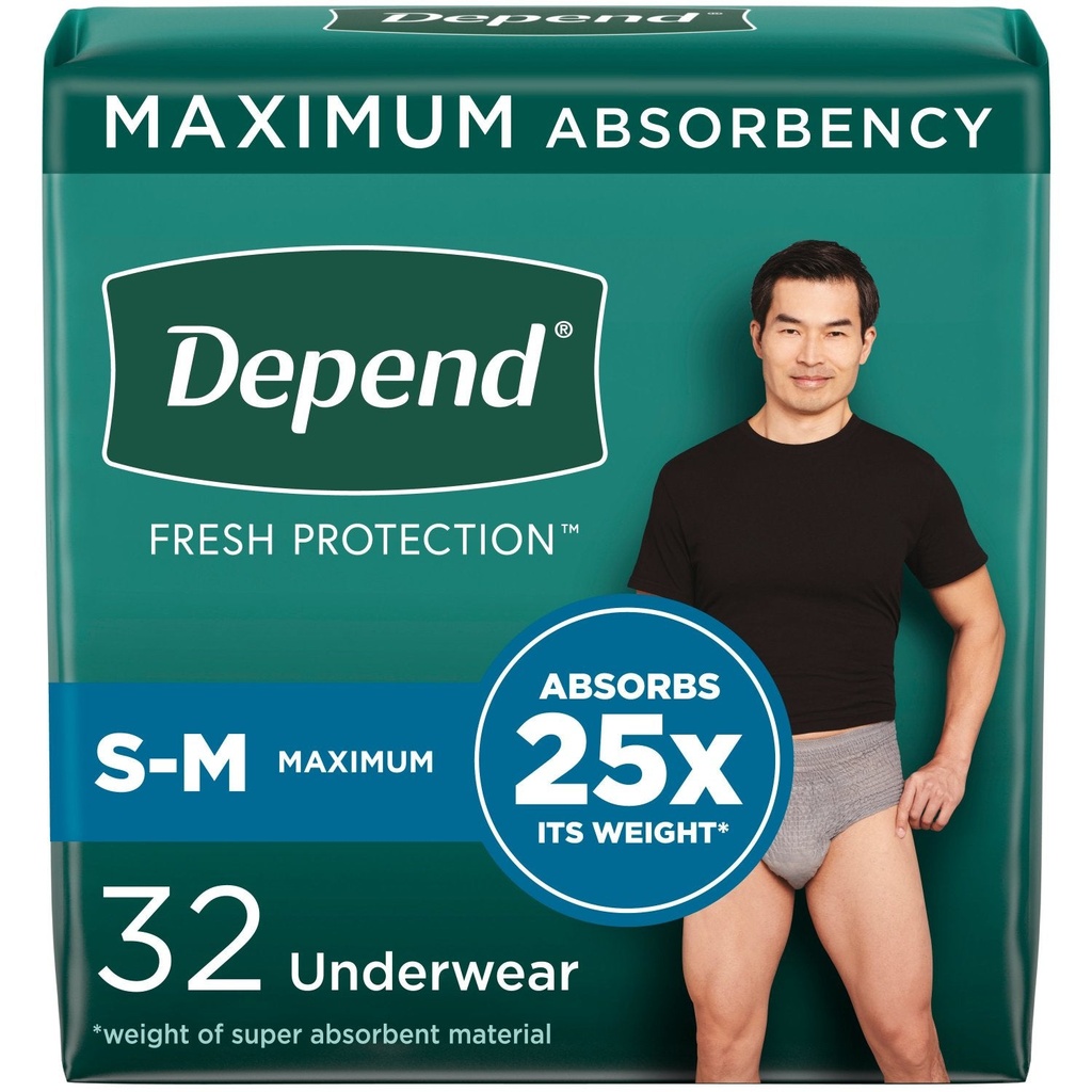 [036000479270] Depend Fresh Protection Adult Incontinence Underwear For Men (Large / 28 Count)