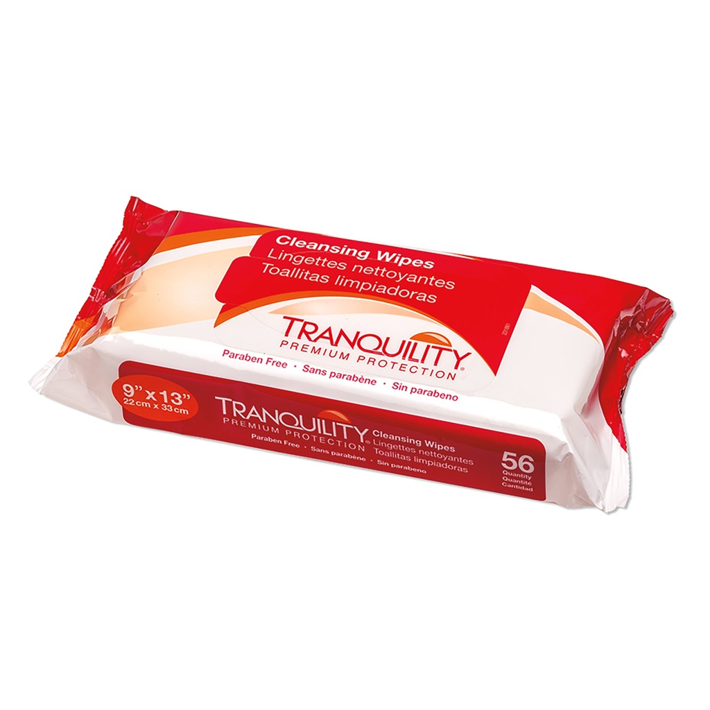 [070319031019] Tranquility Cleansing Wipes, 56 Count