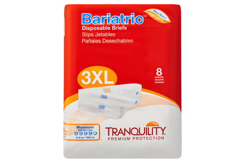 [070319021904] Tranquility Slimline Breathable Bariatric Briefs, Maximum Absorbency