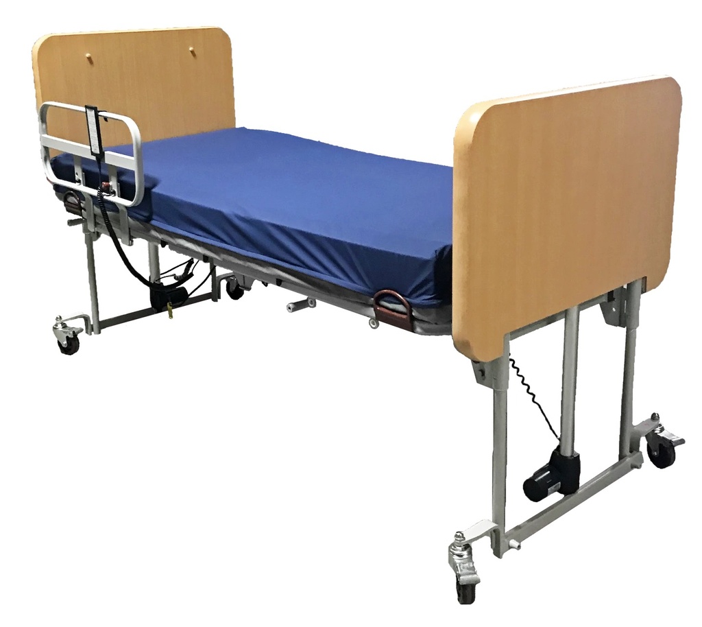 [HALSA-PLUS-HSR-PKG-48-] Bariatric Bed W/ Half Side Rails Nature Hfb 48"