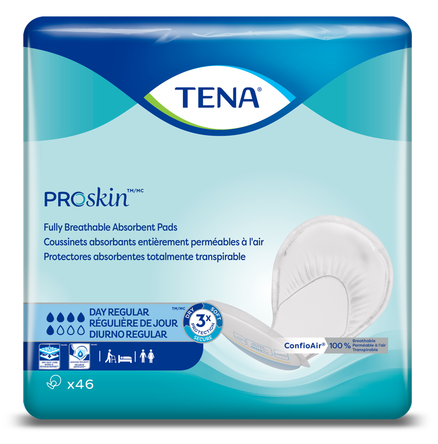 [62418] Tena Day Incontinence Pad Insert Regular 46 Count