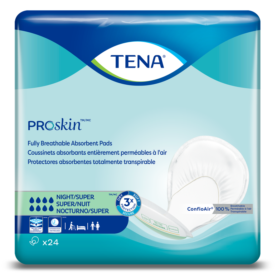 [62718] Tena Night Incontinence Pad Insert Maximum 24 Count