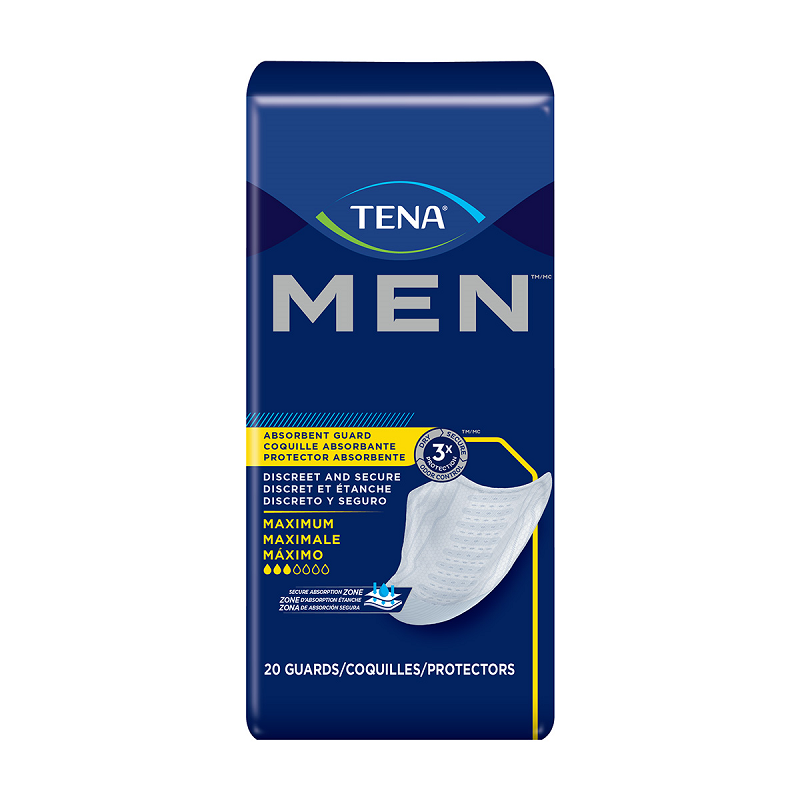 [50600-MEN] Tena Incontinence Guards For Men Moderate 20 Count