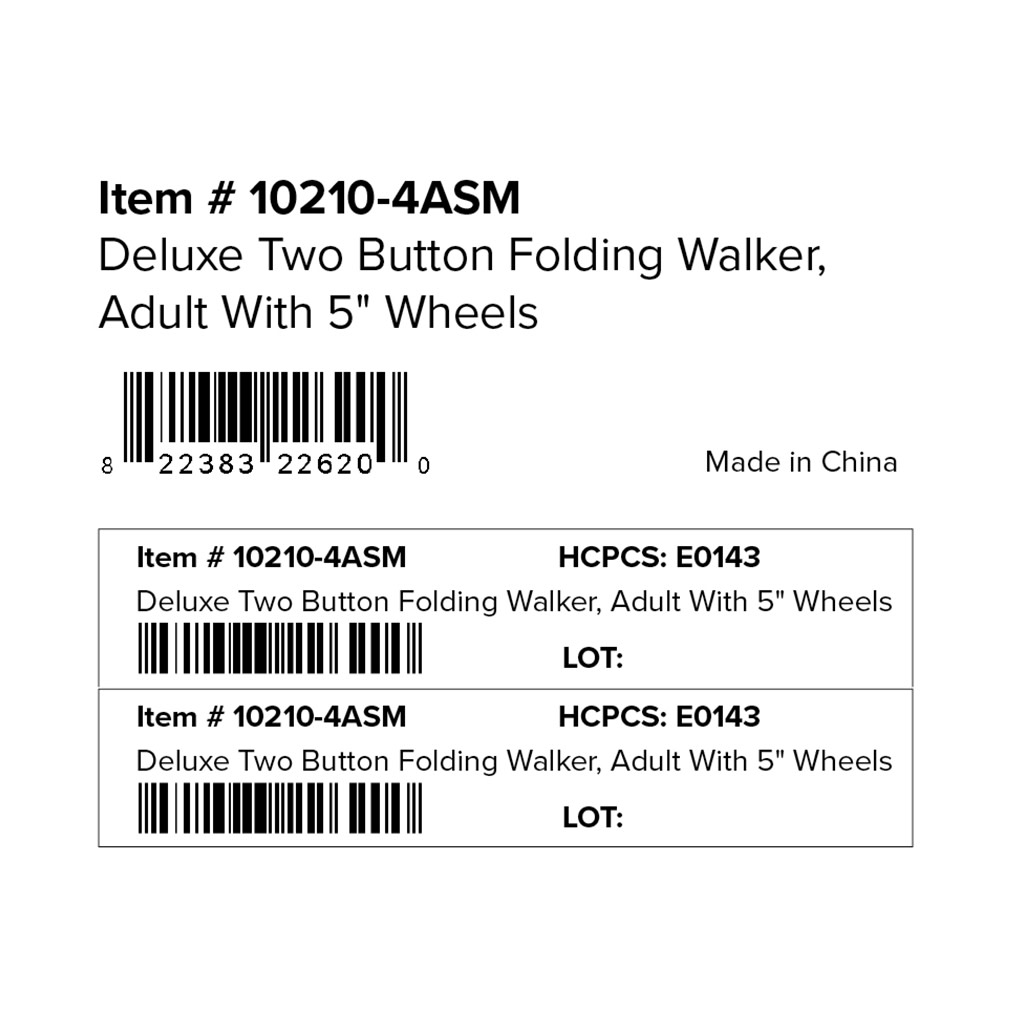 [10211-4ASM] Drive Folding Walker Junior