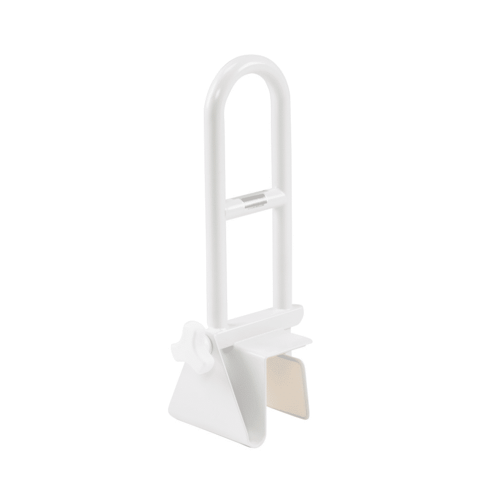 Drive clamp-on tub rail