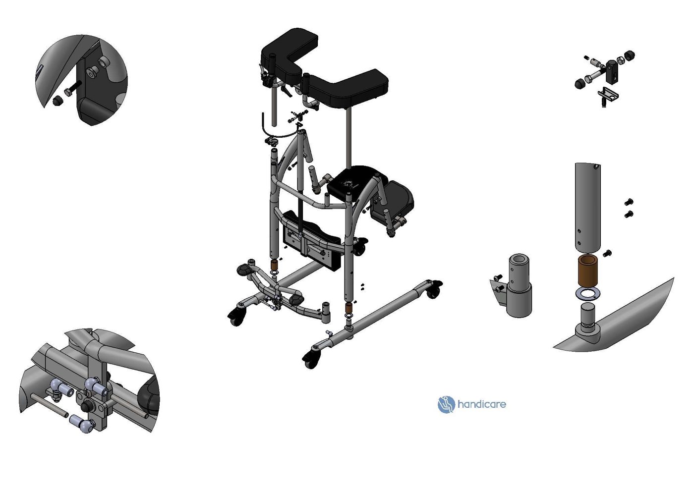 Exploded view of the Exploded view