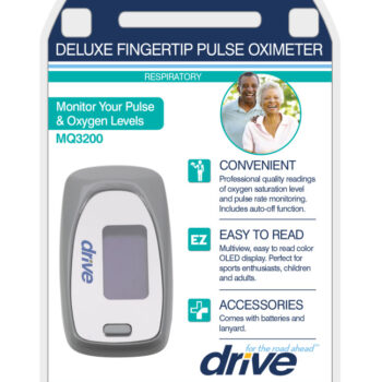 Drive Deluxe Pulse Oximeter - View SpO2 - MQ3200 295763 Fingertip Pulse Oximeter