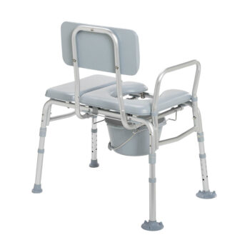 Drive Combination Padded Transfer Bench/Commode - 12005KDC-1 Combination padded transfer bench/commode Splash Defense Transfer Bench