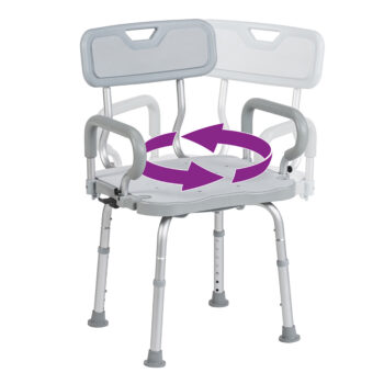 PreserveTech 360° Swivel Bath Chair - RTL12A001-GR Preservetech™ 360° swivel bath chair Aluminum Bath Chair
