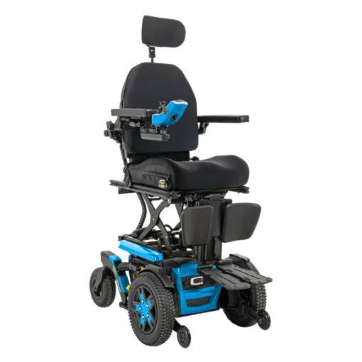 Quantum Q6 4Front 2 Power Wheelchair 4front2 electricblue lift right quantum q6 edge 3, q6 edge 3, quantum edge 3