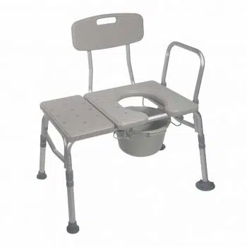 Drive Medical Combination Transfer Bench/Commode 12011KDC-1 84305 transfer bench,  tub transfer bench,  bath transfer bench,  transfer bench,  shower transfer bench