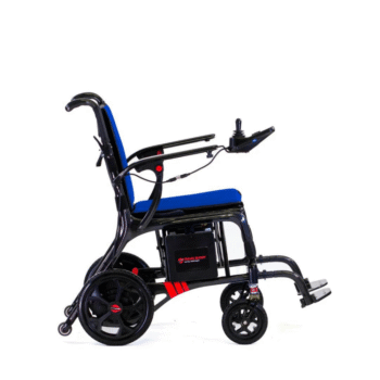 Aerolux Carbon Fiber Folding Electric Wheelchair Aerolux side view 2 aerolux carbon fiber, aerolux