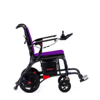 Aerolux Carbon Fiber Folding Electric Wheelchair Aerolux side view 3 aerolux carbon fiber, aerolux