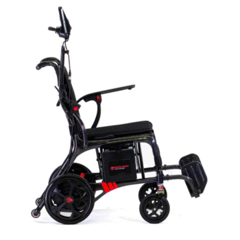 Aerolux Carbon Fiber Folding Electric Wheelchair Aerolux side view 5 aerolux carbon fiber, aerolux
