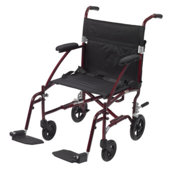 Drive Fly-Lite Aluminum Transport Chair - DFL19-BL Dfl19 rd Airgo Comfort-Plus XC