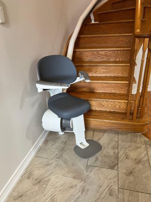 Flox X Curved Stairlift Install in Brampton (5)