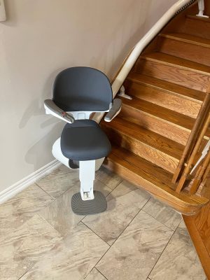Flox X Curved Stairlift Install in Brampton (6)
