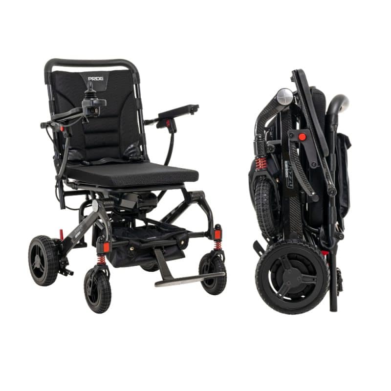 Pride Jazzy Carbon Folding Power Wheelchair