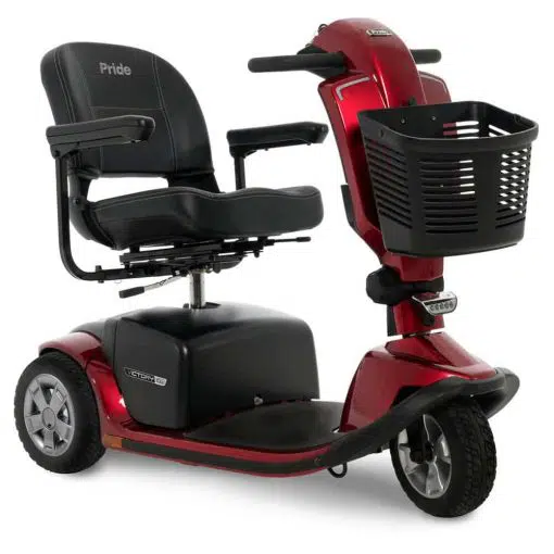 Victory 10 2 3 Wheel Candy Apple Red Pride Victory 10.2 Three Wheel Scooter