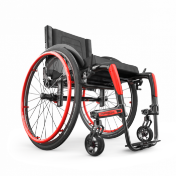 Motion Composites Apex C - Rigid Category 4 Wheelchair Apexc accent red front Apex A