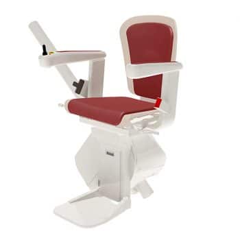 Handicare Freecurve Curved Stairlift freecurve_alliance_bordeauxred_schuin_1588591618 Handicare Freecurve Curved Stairlift