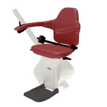 Handicare Freecurve Curved Stairlift freecurve_classic_bordeauxred_schuin_1588225277 Handicare Freecurve Curved Stairlift