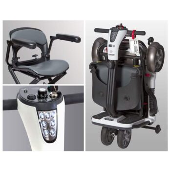 Pride Go Go Folding Scooter 4-Wheel in Toronto Mobility Specialties 4-wheel Portable Scooters solax transformer, solax mobility scooter