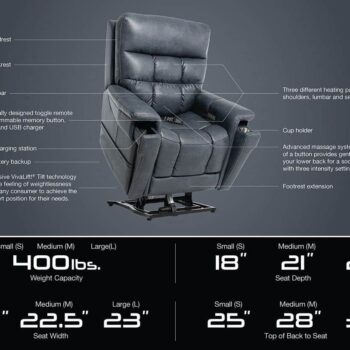 Pride VivaLift Ultra PLR4955 – Infinite Positions in Toronto Mobility Specialties Infinite Position Lift Chairs vivalift radiance, VivaLift Radiance PLR 3955, VivaLift Radiance PLR3955